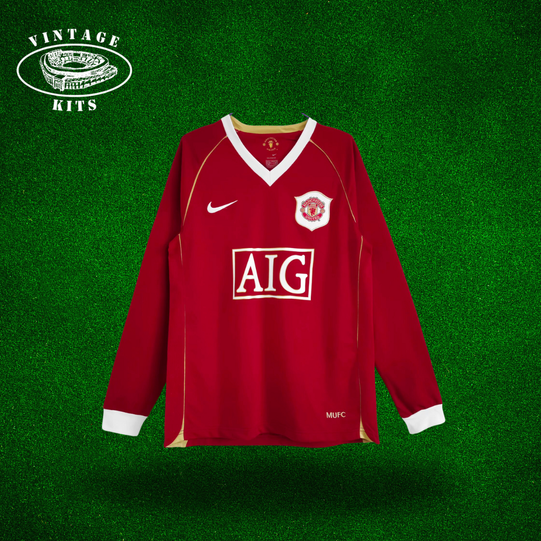 Manchester United 06/07 Home Kit (Long Sleeve)
