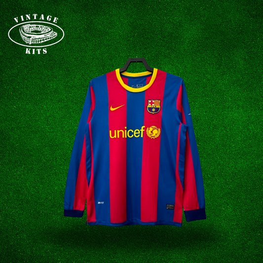 Barcelona 10/11 Home Kit (Long Sleeve)