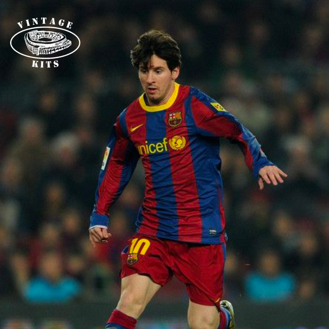 Barcelona 10 11 Home Kit Long Sleeve Vintage Kits